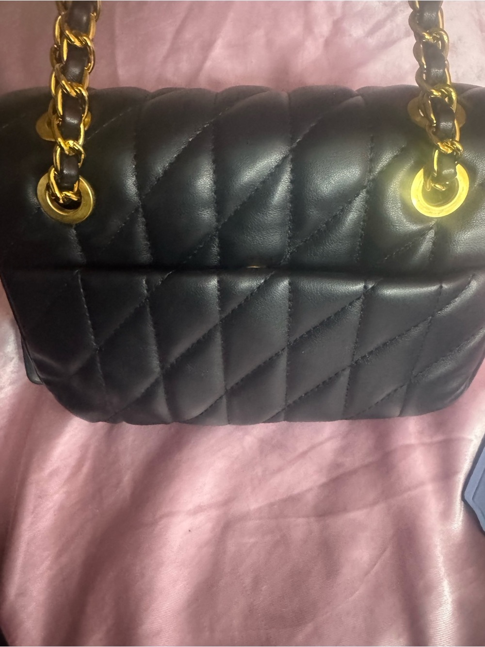 Coach Black Quilted Shoulder Bag with Gold Hardware - Picture 4 of 4